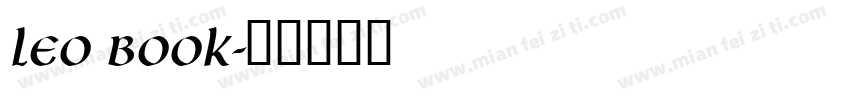 Leo Book字体转换